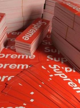 红色经典supreme行李箱防水潮流箱子 笔记本电脑滑板车简约潮牌贴