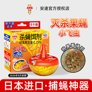 日本进口安速杀蝇饵剂灭果蝇诱捕器杀粘小飞虫神器引诱粘剂杀虫剂