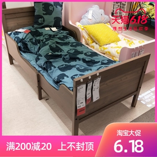 IKEA宜家 桑维 加长床框架带床板儿童宝宝 伸缩床