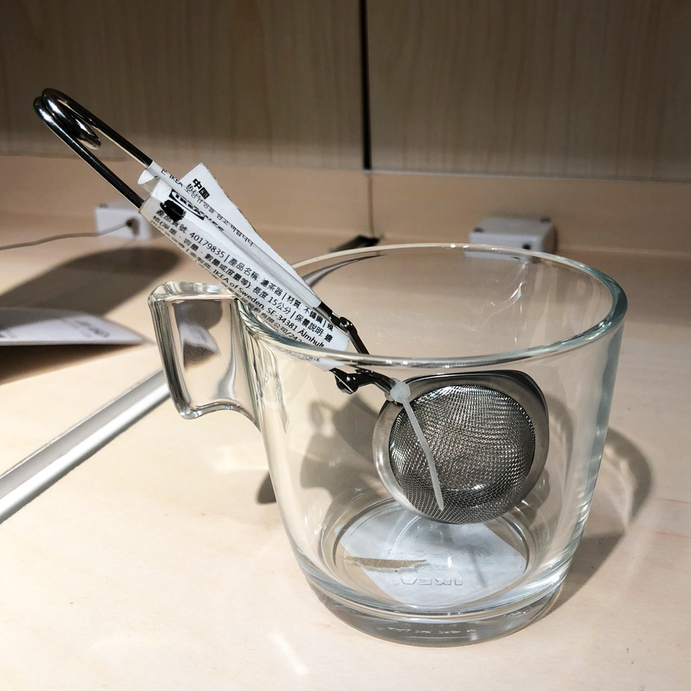 宜家 艾迪利斯 茶包茶漏茶叶过滤器创意调料球泡茶器茶滤 不锈钢