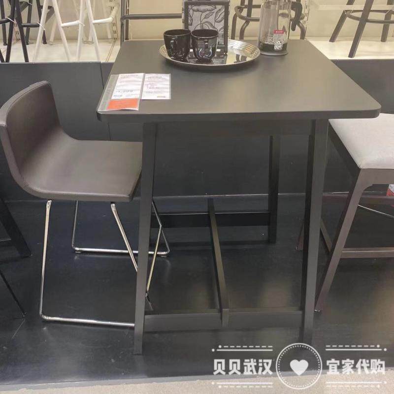 IKEA宜家诺鲁克吧台桌高脚吧台桌实木桌客厅高脚吧台桌国内代购