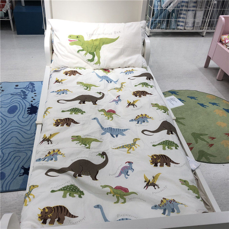 IKEA宜家 恐龙被套 耶特里克儿童纯棉被套恐龙图案单人学生宿舍