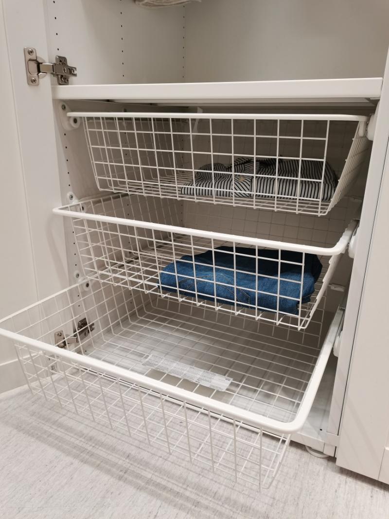 IKEA宜家国内代购白色衣柜用网篮