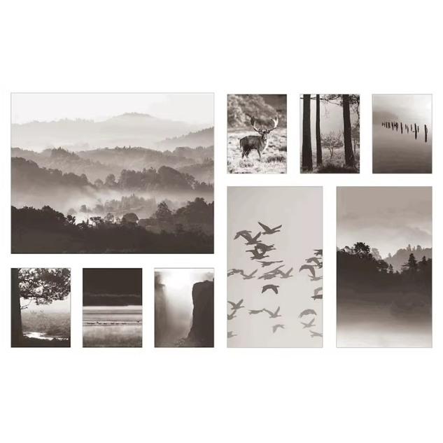 IKEA宜家 皮亚特 图片9件在大自然中风景画墙面装饰画挂画特价