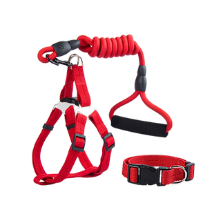 反光狗狗牵引绳狗绳狗狗项圈狗链子遛狗绳中型小型犬泰迪狗狗用品