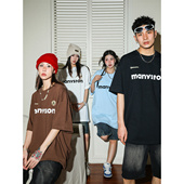 潮牌短袖 高街280g重磅T恤男夏季 MANYSTON美式 上衣 明星同款