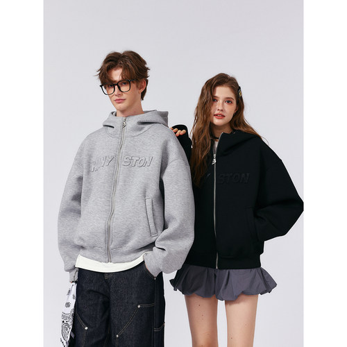 MANYSTON美式380g重磅连帽卫衣男