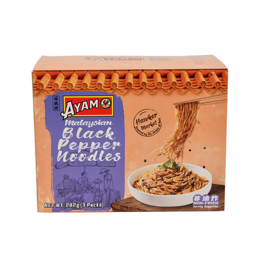雄鸡标AYAM黑胡椒拌面