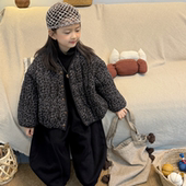 儿童冬款 豹纹棉衣FY187