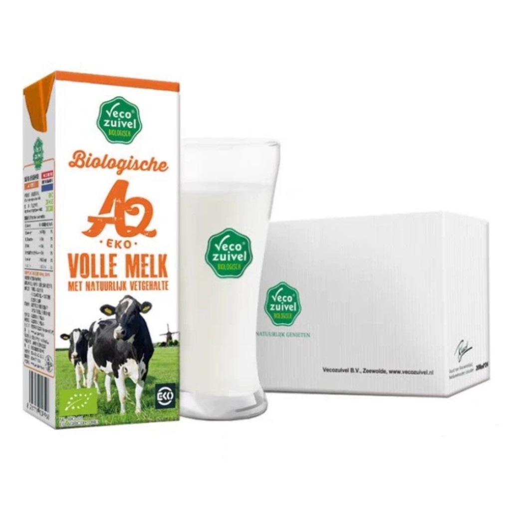 200mlX24瓶荷兰进口有机A2酪蛋白纯牛奶 乐荷A2有机纯牛奶