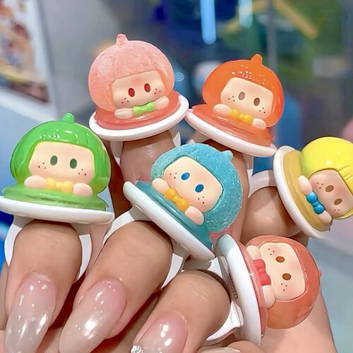MINISO名创优品YOYO闪闪发光的你系列盲盒戒指右右酱可爱首饰礼物