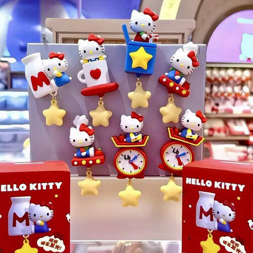 MINISO名创优品Sanrio characters复古餐厅盲盒星星发光冰箱贴