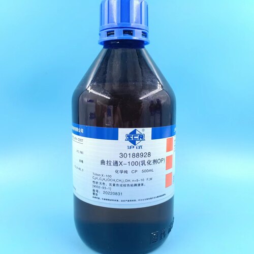 国药 沪试 曲拉通X-100 化学纯OP乳化剂CP500ml实验室试剂