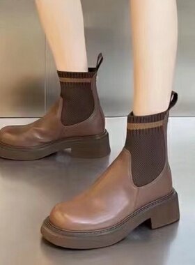 外贸休闲马丁靴里外全皮