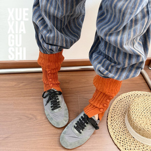 26新の奢感【硬核造型袜套】 獨家纽扣/進口机压花～不挑人腿套！