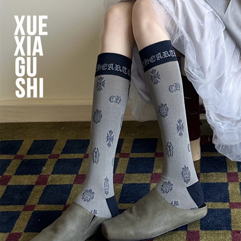 【小众复古ins小腿袜】靴下故事 重工轻奢网红及膝袜高端薄棉长袜,女士内衣/男士内衣/家居服,长筒袜,淘宝优惠券,粉丝福利购,淘宝优惠卷