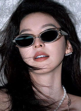 方圆脸清冷高智感猫眼墨镜女优雅