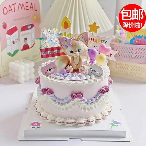 玲娜贝儿蛋糕装饰摆件