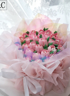 520情人节网红雪梨纸花束蛋糕装饰围边 母亲节俄罗斯玫瑰裱花嘴