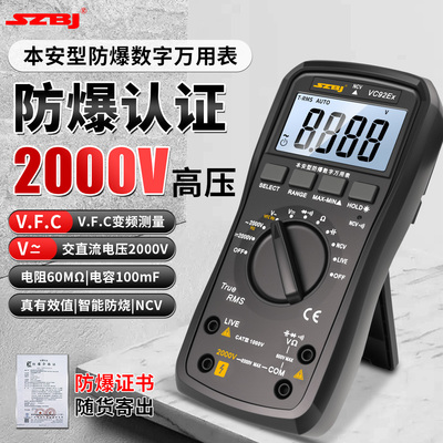 滨江本安型工业防爆万用表VC92Ex