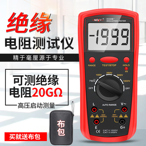 高精度绝缘电阻测试仪20GΩ