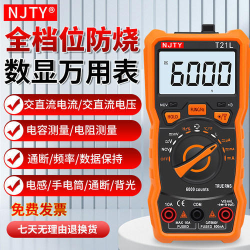 南京天宇T21L高精度万用表