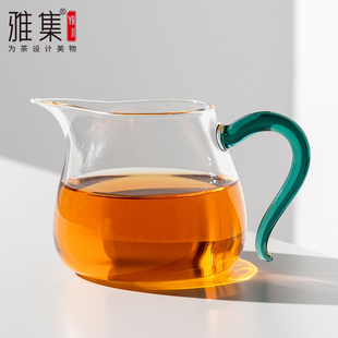 雅集茶具容天公道杯耐热透明玻璃泡茶器简易带过滤分茶器配件套装