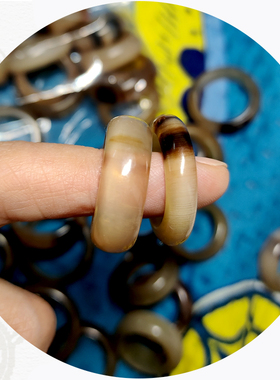 女士牛角民族风戒指天然