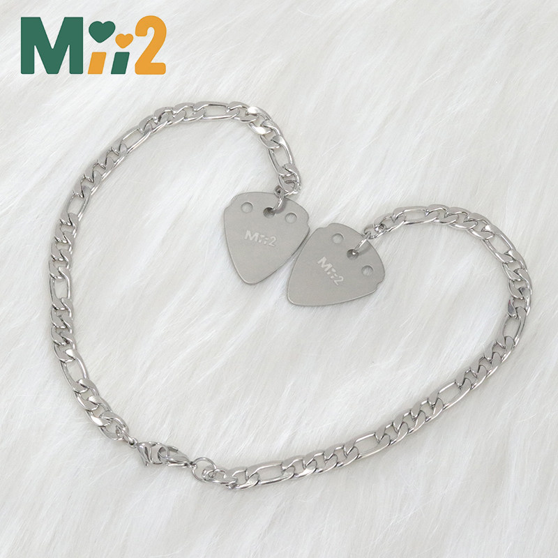 缘来誓你mii2同款吉他拨片手链配链zon手链男女闺蜜nk3:1手链钛钢