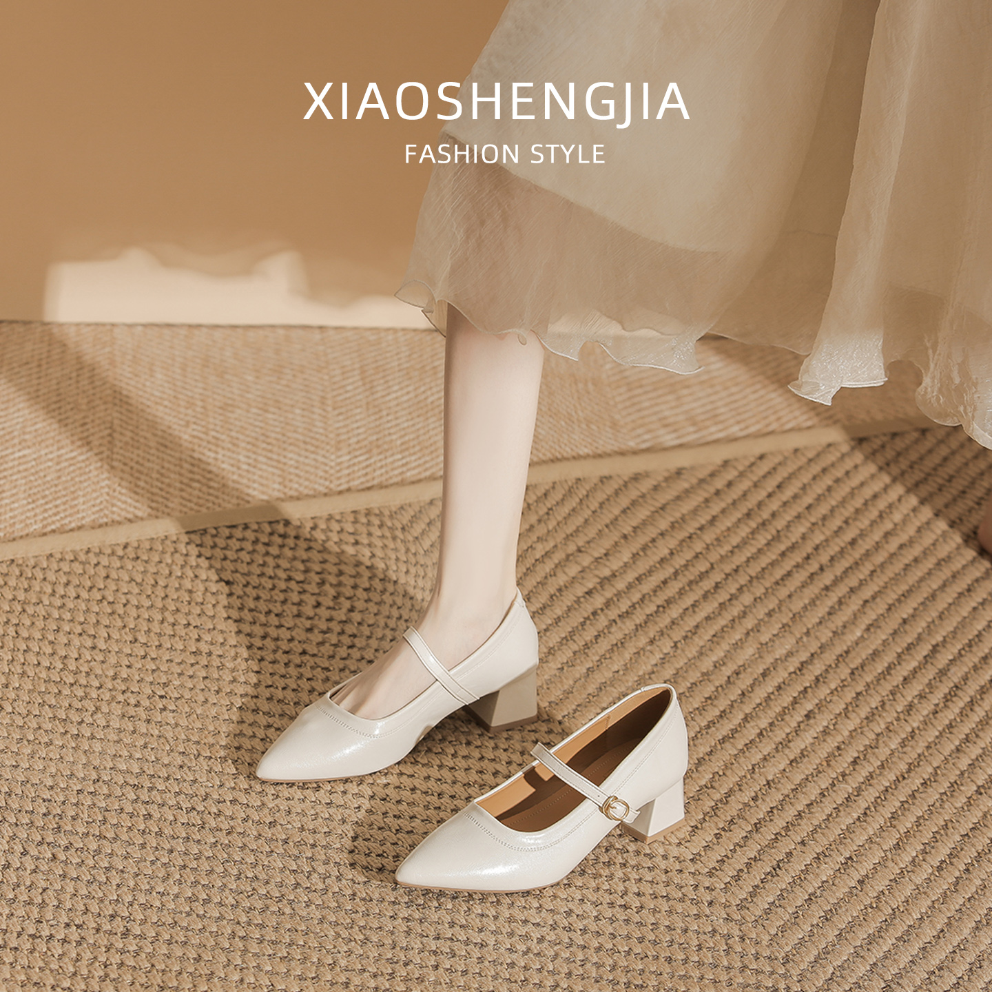 浅口单鞋女2025新款配裙子法式玛丽珍鞋真皮女鞋通勤百搭伴娘鞋子