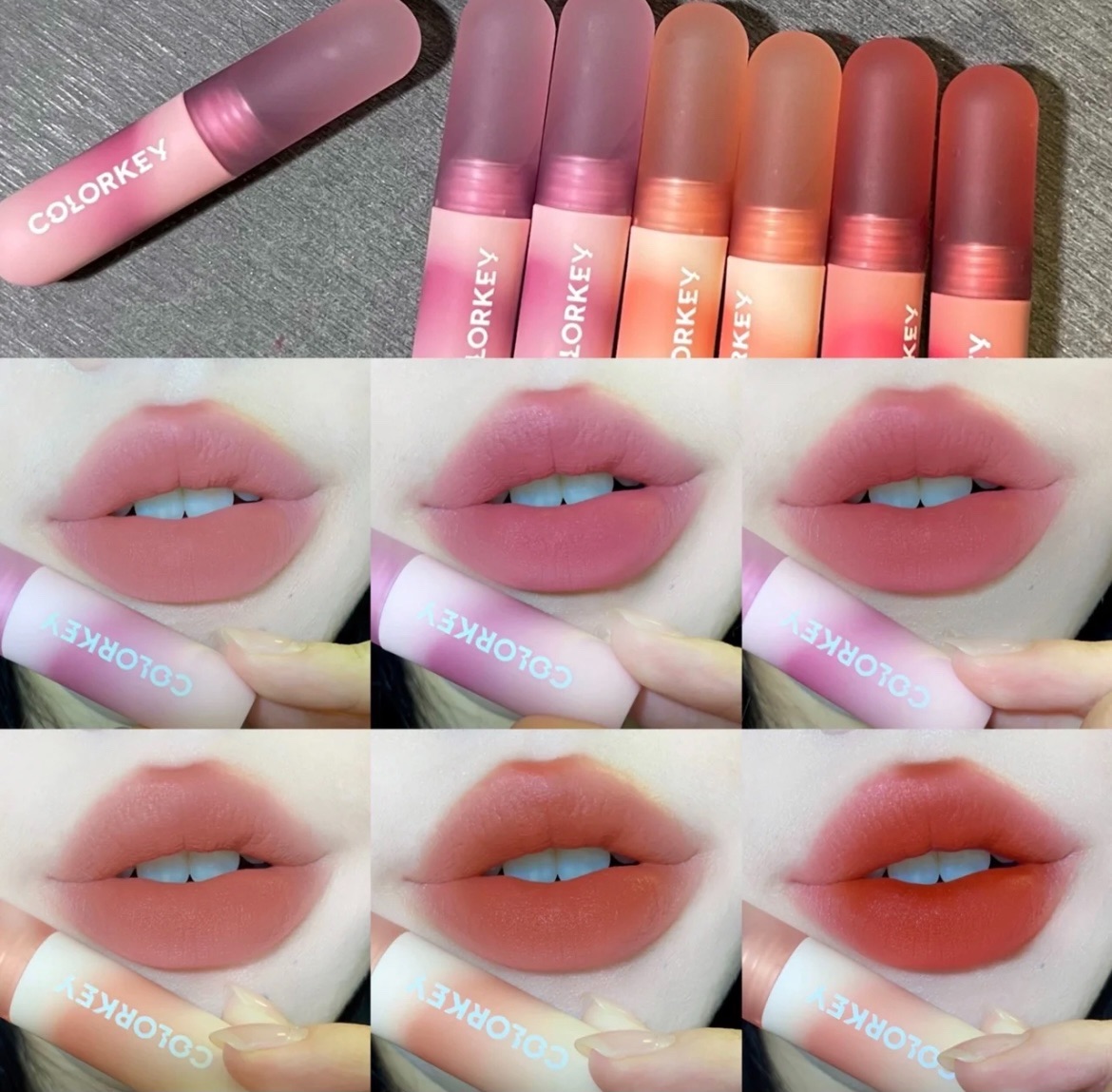 珂拉琪小彩蛋五度茶杏唇釉口红