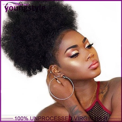 Afro Kinky curly ponytail hair Extension African hair pieces