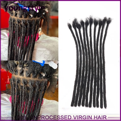 10A handmade dreadlocks human hair extension真人发丝非洲脏辫