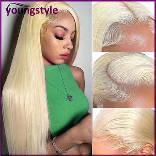 613 Blonde Straight 13x4 Lace Front Wig Human Hair For Women