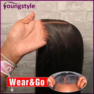 Straight Lace Glueless Human Brazilian Remy Hair Wig