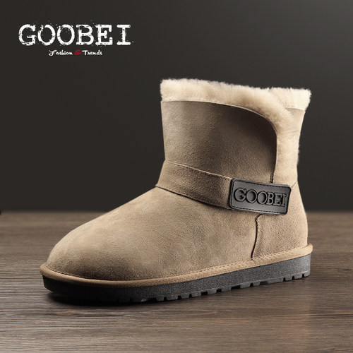 古贝2025新款羊皮毛一体雪地靴
