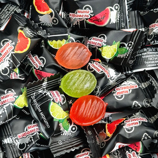 俄罗斯进口爱比可迷你混合味水果味硬糖西瓜柠檬糖果前台招待喜糖