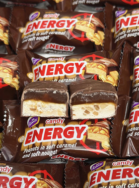 俄罗斯进口康吉konti焦糖味花生坚果巧克力牛轧糖果结婚喜糖零食