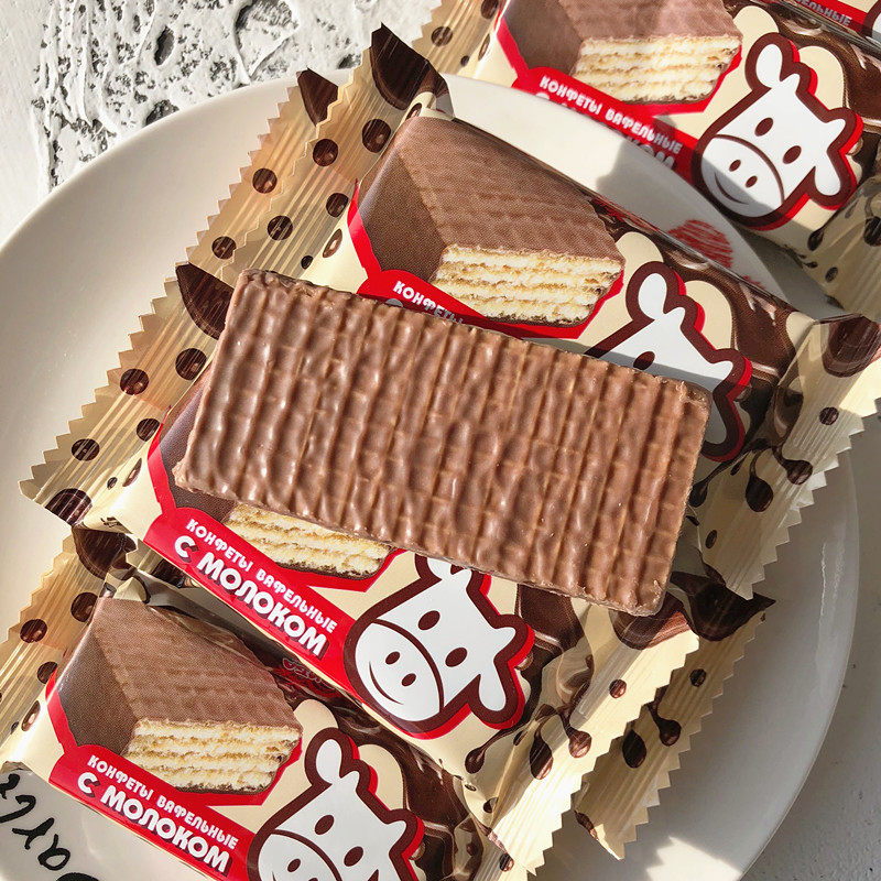 俄罗斯进口拉迈尔威化老式巧克力