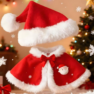 现货40cm娃衣斗篷棉花娃娃衣服40厘米玩偶无属性替换圣诞装