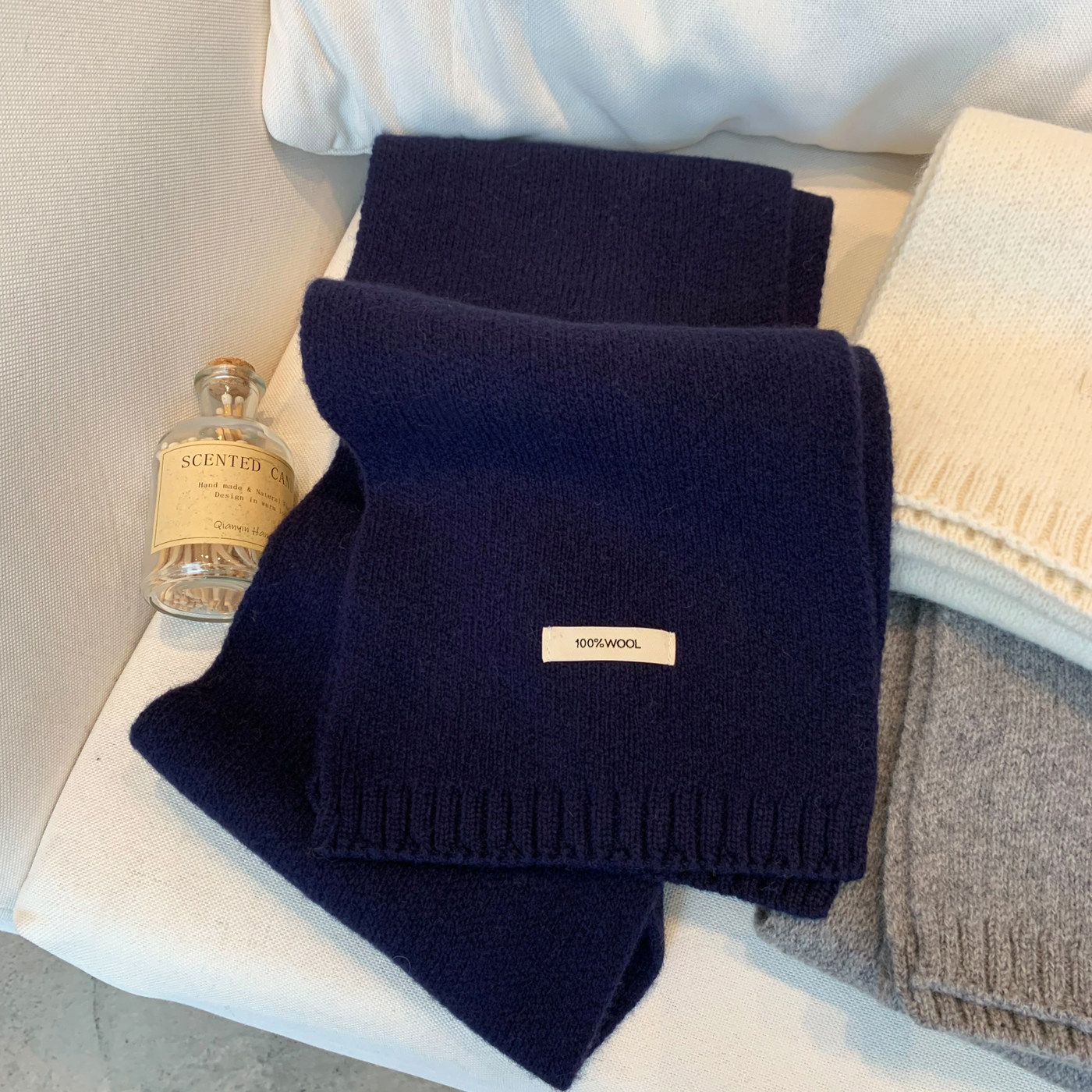 精选澳洲100%全羊毛针织围巾女秋冬季新款纯色百搭护颈情侣围脖女,服饰配件/皮带/帽子/围巾,围巾/丝巾/披肩,淘宝优惠券,粉丝福利购,淘宝优惠卷