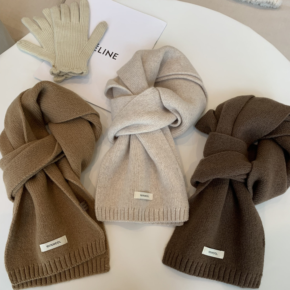 100%纯羊毛围巾澳洲精选2025冬新款韩系时尚保暖针织百搭男女围脖,服饰配件/皮带/帽子/围巾,围巾/丝巾/披肩,淘宝优惠券,粉丝福利购,淘宝优惠卷