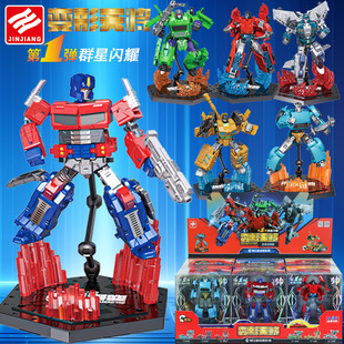 锦江超动变形天将汽车侠跑车侠机甲机器人男孩益智模型 玩具