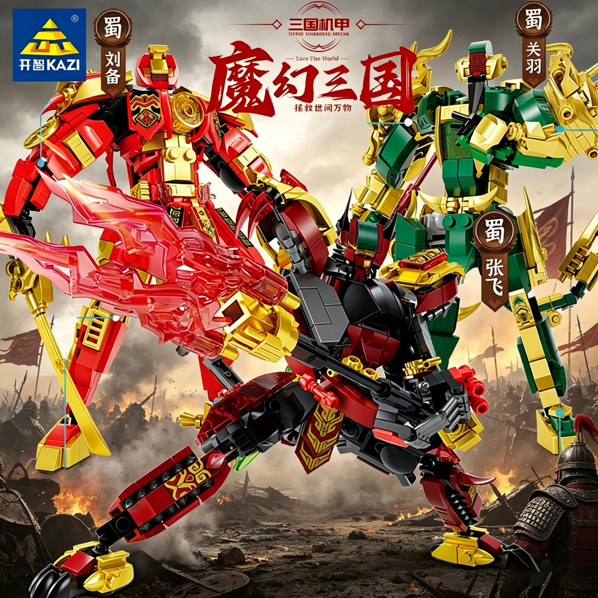 KAZI/开智拼插积木6岁开智积木