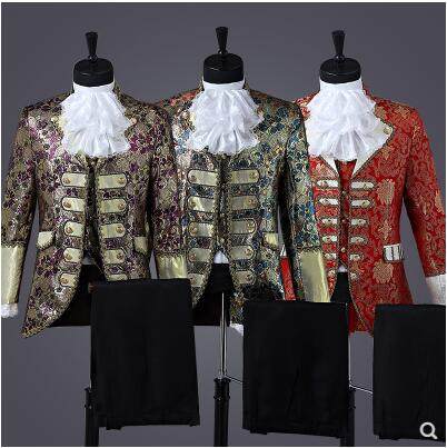 圣诞演出男士宫廷礼服话剧欧洲