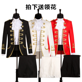 2020欧洲男士宫廷礼服演出服白马王子舞台复古话剧表演成人款