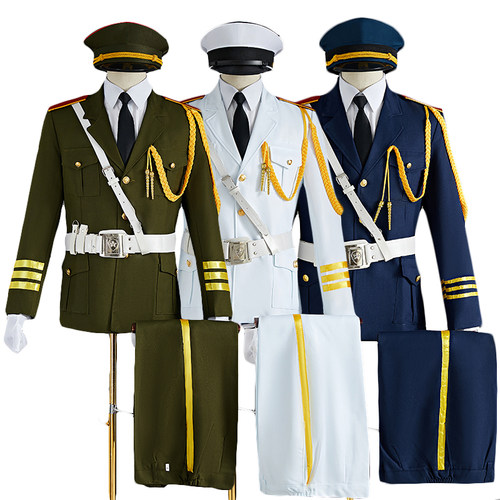 学生国旗仪仗队服装国旗手护卫队礼服升旗手仪式鼓乐队演出服装