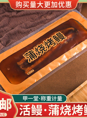 甲一堂蒲烧鳗鱼寿司加热即食整条烤鳗鱼饭带汁 500g省内10份包邮