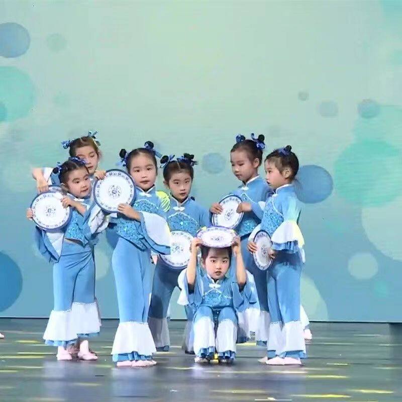 六一儿童小荷风采粒粒皆辛苦舞蹈表演服板凳乖乖演出服粒粒盘中餐