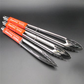 不锈钢食品夹子加长烧烤夹菜牛排食物油炸面包烤肉厨房夹烘焙工具